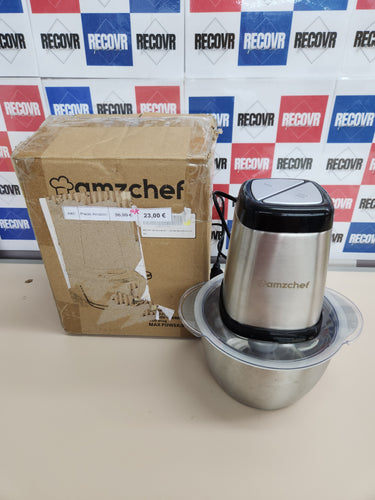 Picadora Eléctrica 500W, 1,5L AMZCHEF Acero Inox